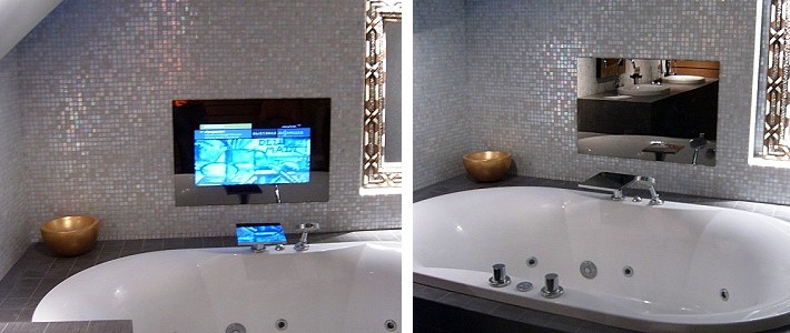 ванна с телевизором
