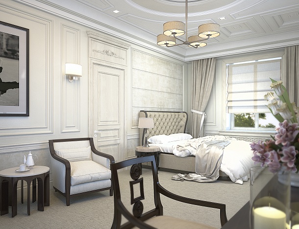 Дизайн спальни для аристократа фото 1