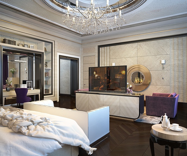 Дизайн спальни luxury фото 1